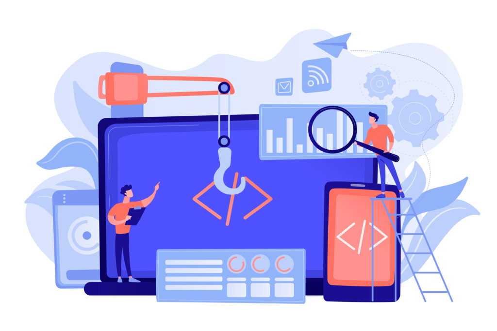 website functionality illustration