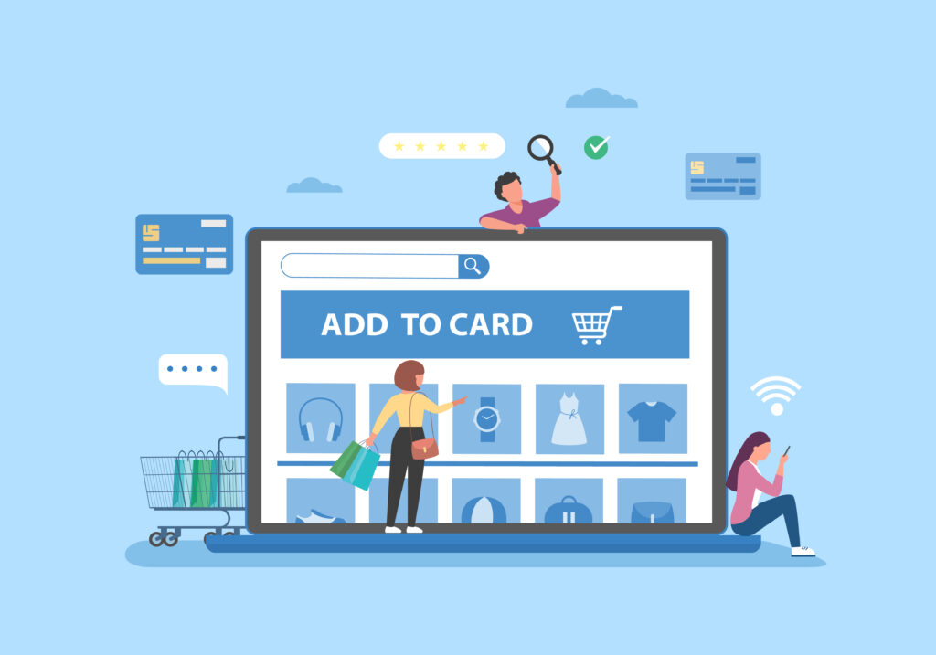 e commerce website illustration