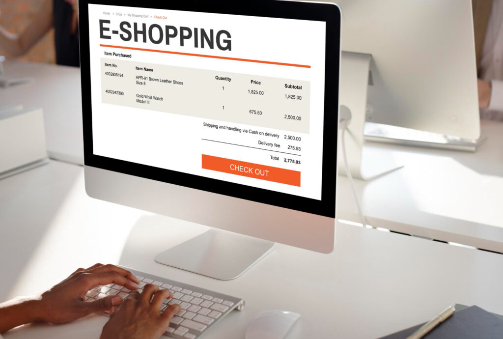 e commerce shopping online from PC